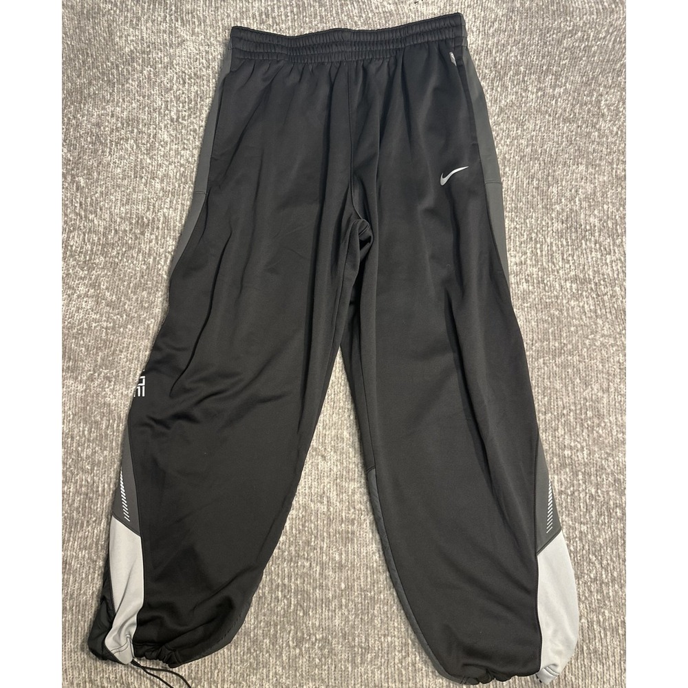 Nike Elite Dri Fit Sweatpants Mens 3XL T Baggy Black Gray Joggers Gym Workout